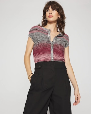 Space-Dyed Cardigan Sweater