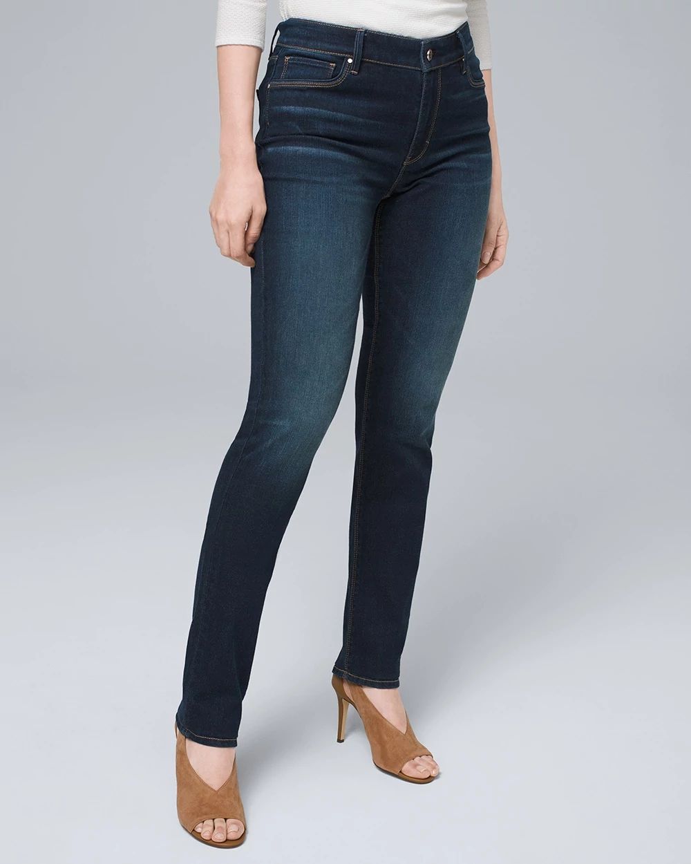 Curvy-Fit Mid-Rise Everyday Soft Denim™ Slim Jeans