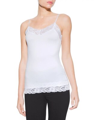 Outlet WHBM Wide-Lace Trim Cami