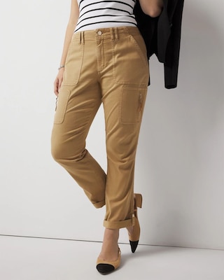 Mid-Rise Pret-A-Pedi Straight Cropped Pants