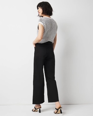 High-Rise Wide Leg Cropped Jean click to view larger image.