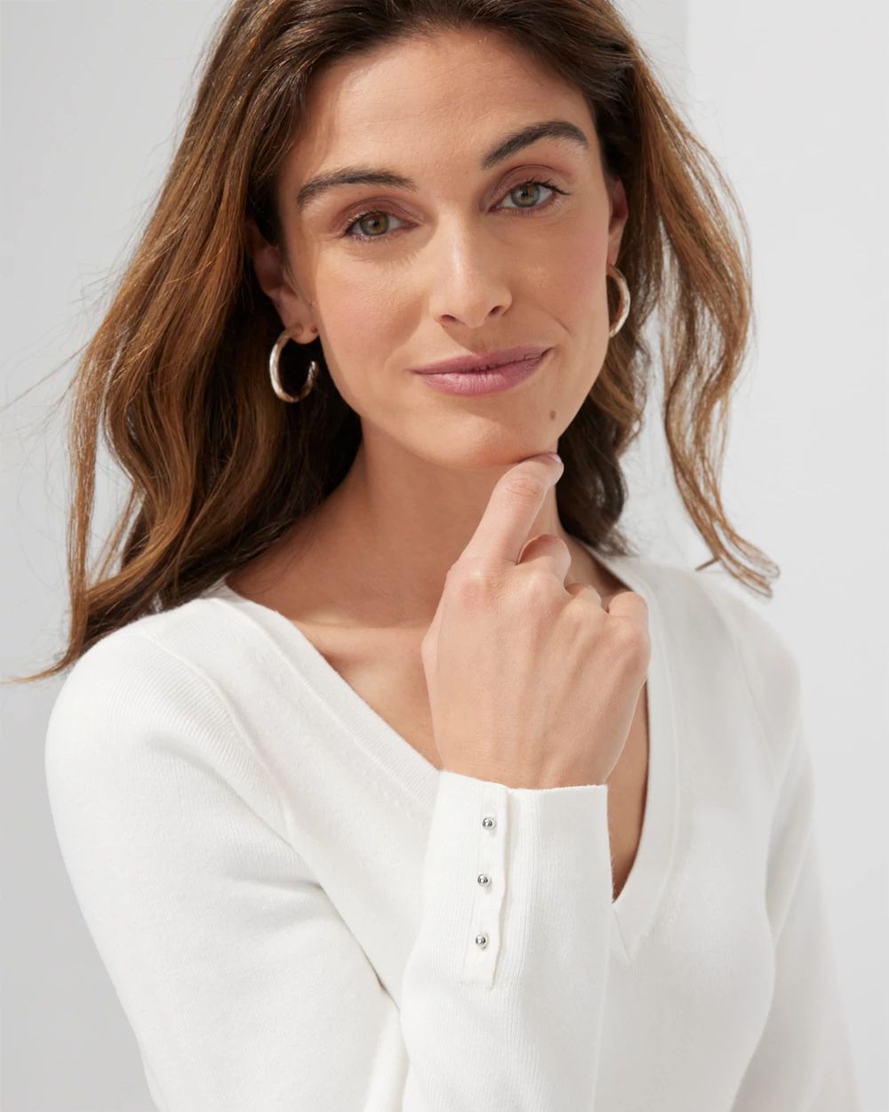 Outlet WHBM V-Neck Pullover Sweater