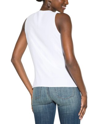 Outlet WHBM Surplice Ruffle Shell