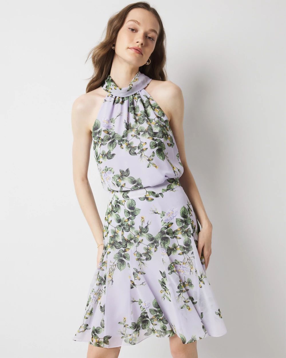 Petite Chiffon Halter Top