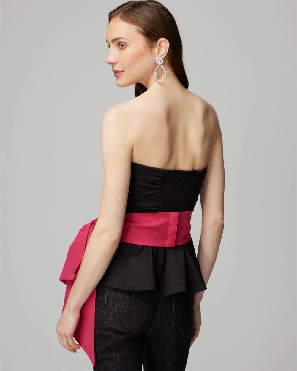 Drama Bow Bustier Top