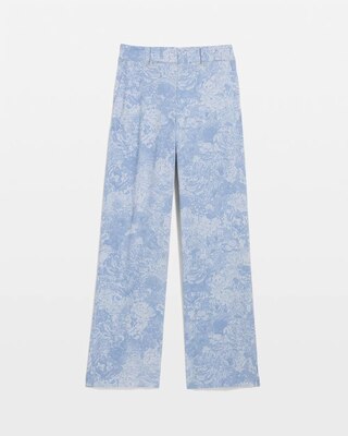 Floral High-Rise Wide Leg Pant click to view larger image.