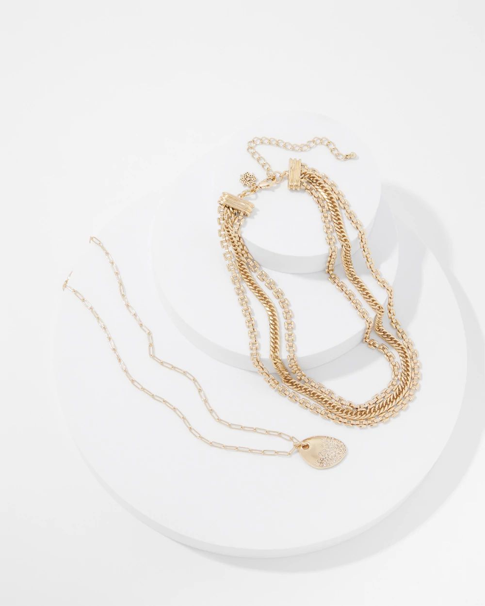 Multi-Strand Convertible Pendant Necklace click to view larger image.