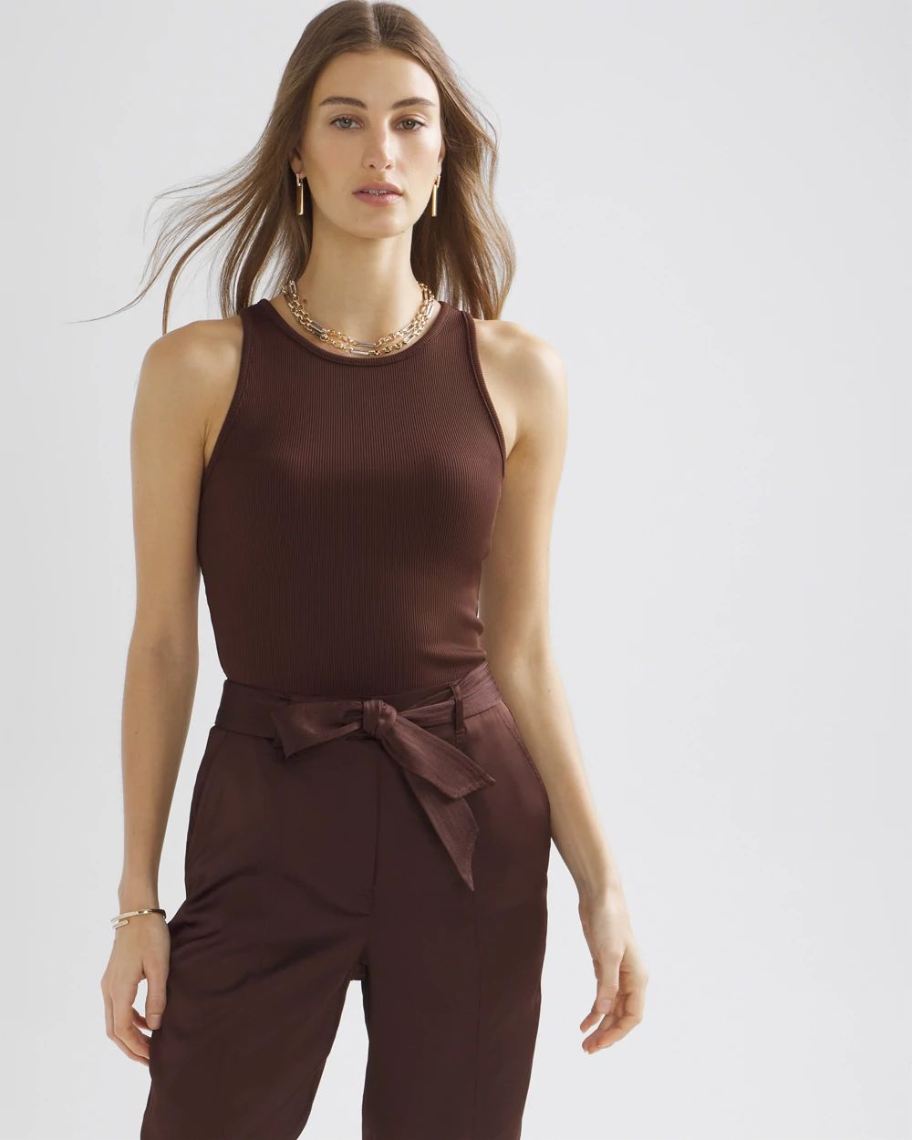 WHBM FORME™ Ribbed Stretch Tank