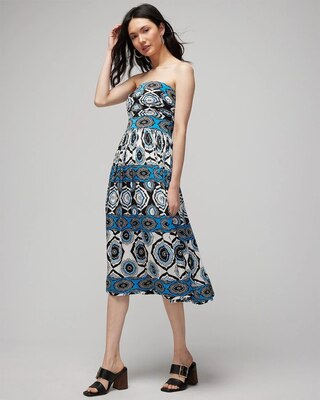 Strapless Knit Fit & Flare Dress