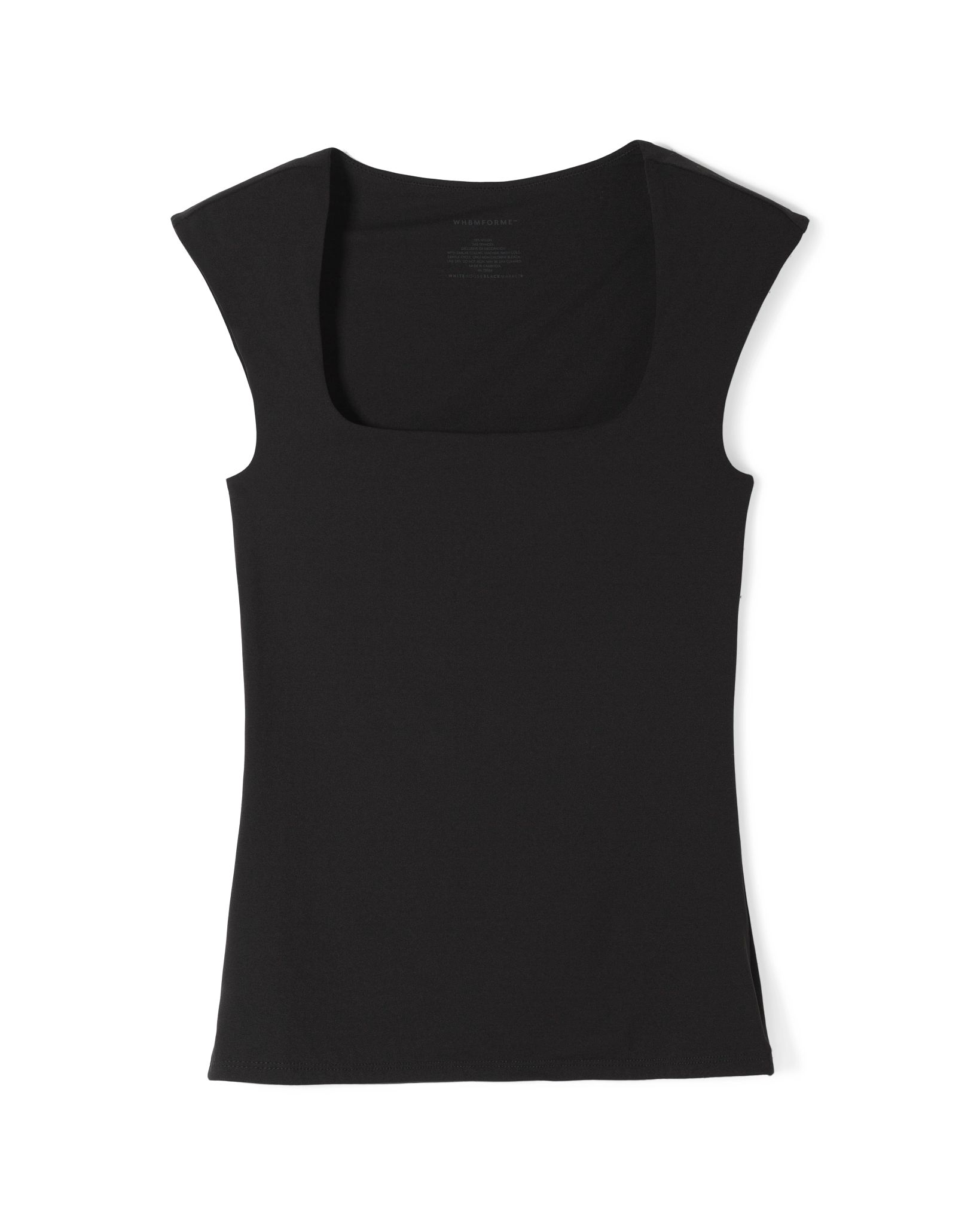 WHBM® FORME Square-Neck Cap-Sleeve Top