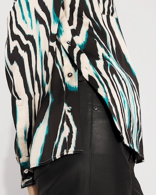 Relaxed Utility Satin Shirt click to view larger image.