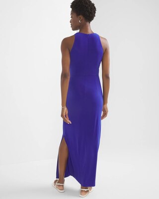 Sleeveless Matte Jersey Maxi Dress