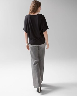 Short-Sleeve Woven Dolman