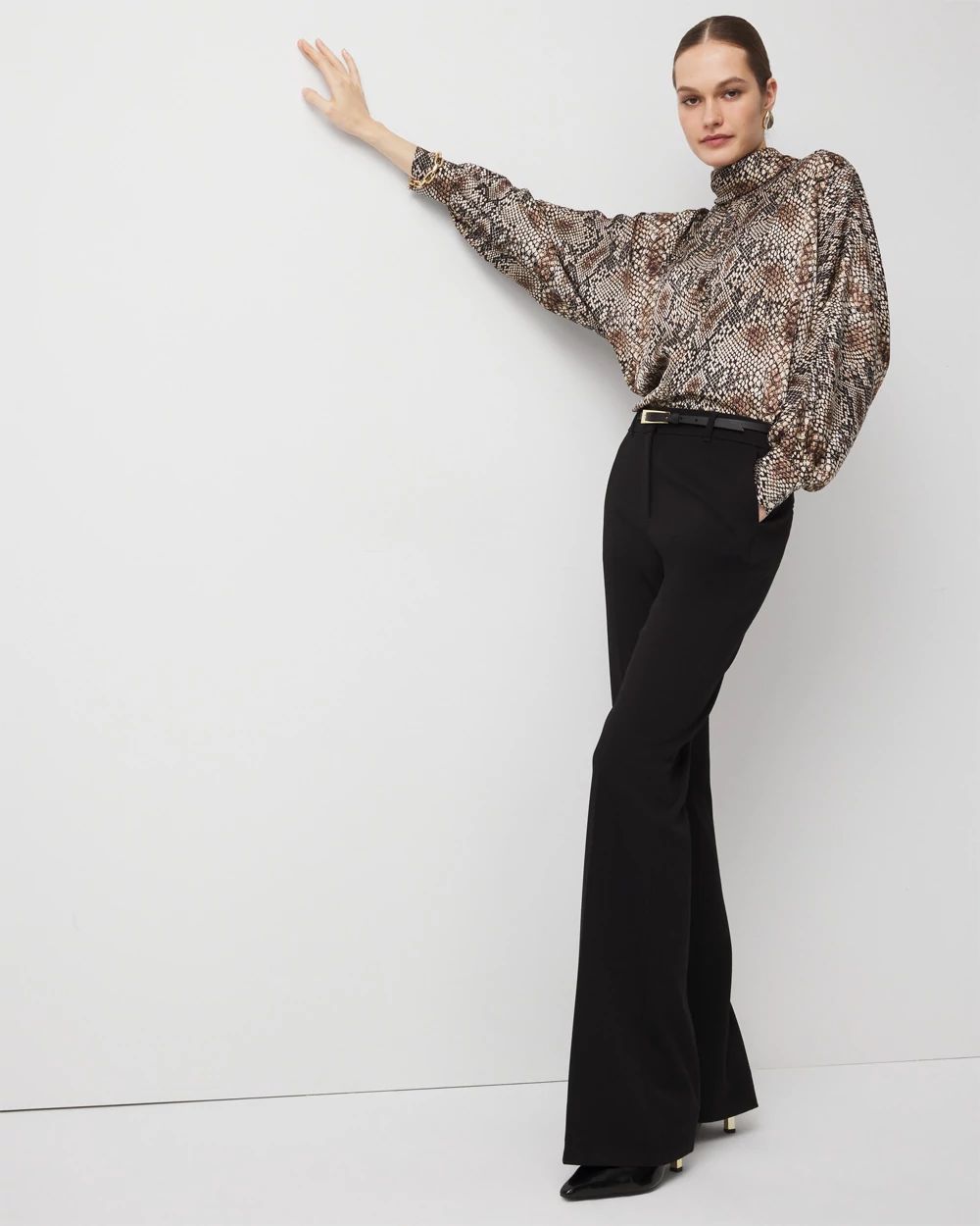 Tie Back Satin Blouse click to view larger image.