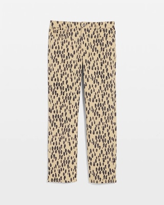 Leopard High Rise Straight Jean click to view larger image.