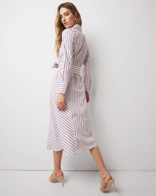 Poplin Midi Shirt Dress click to view larger image.