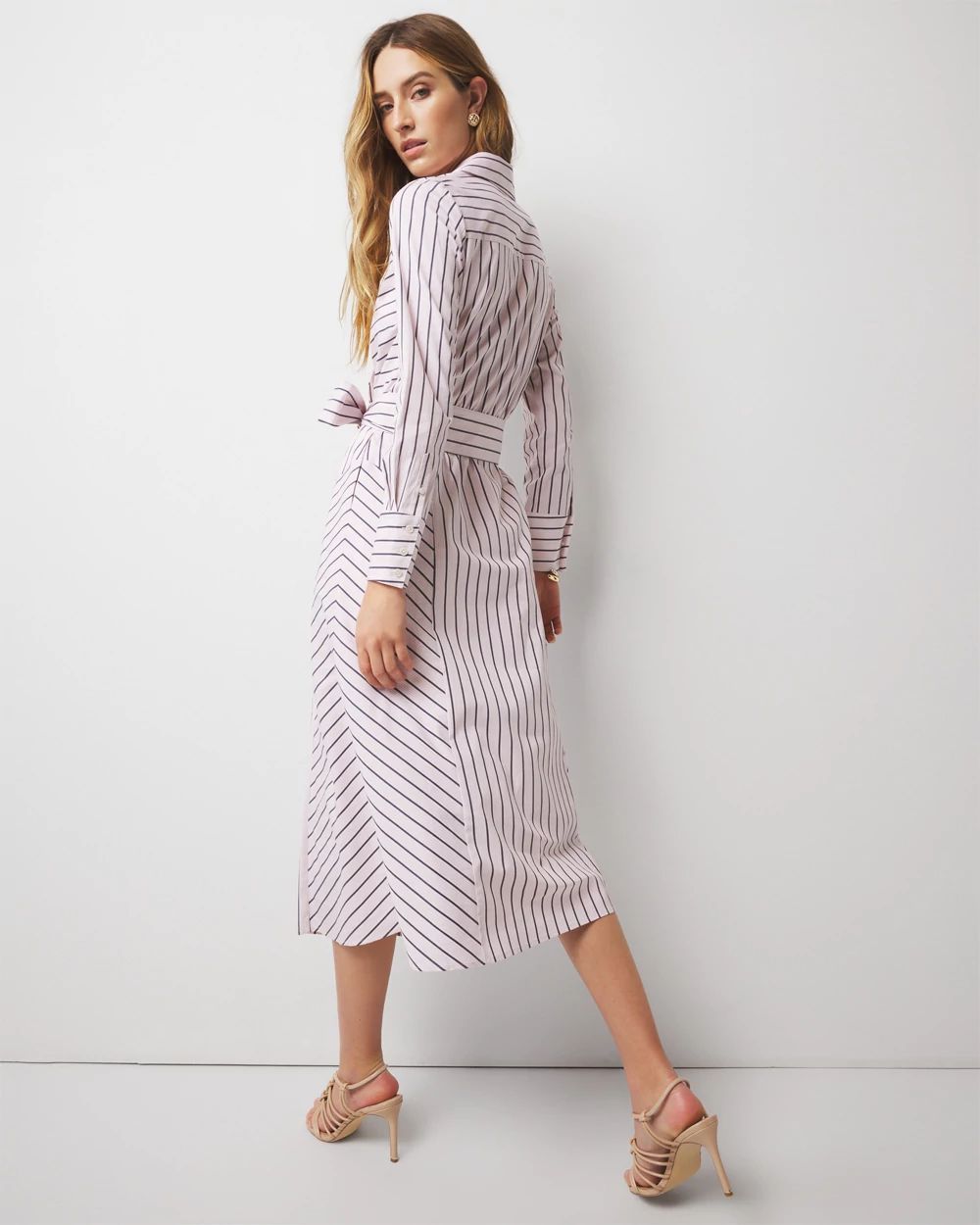 Petite Poplin Midi Shirt Dress