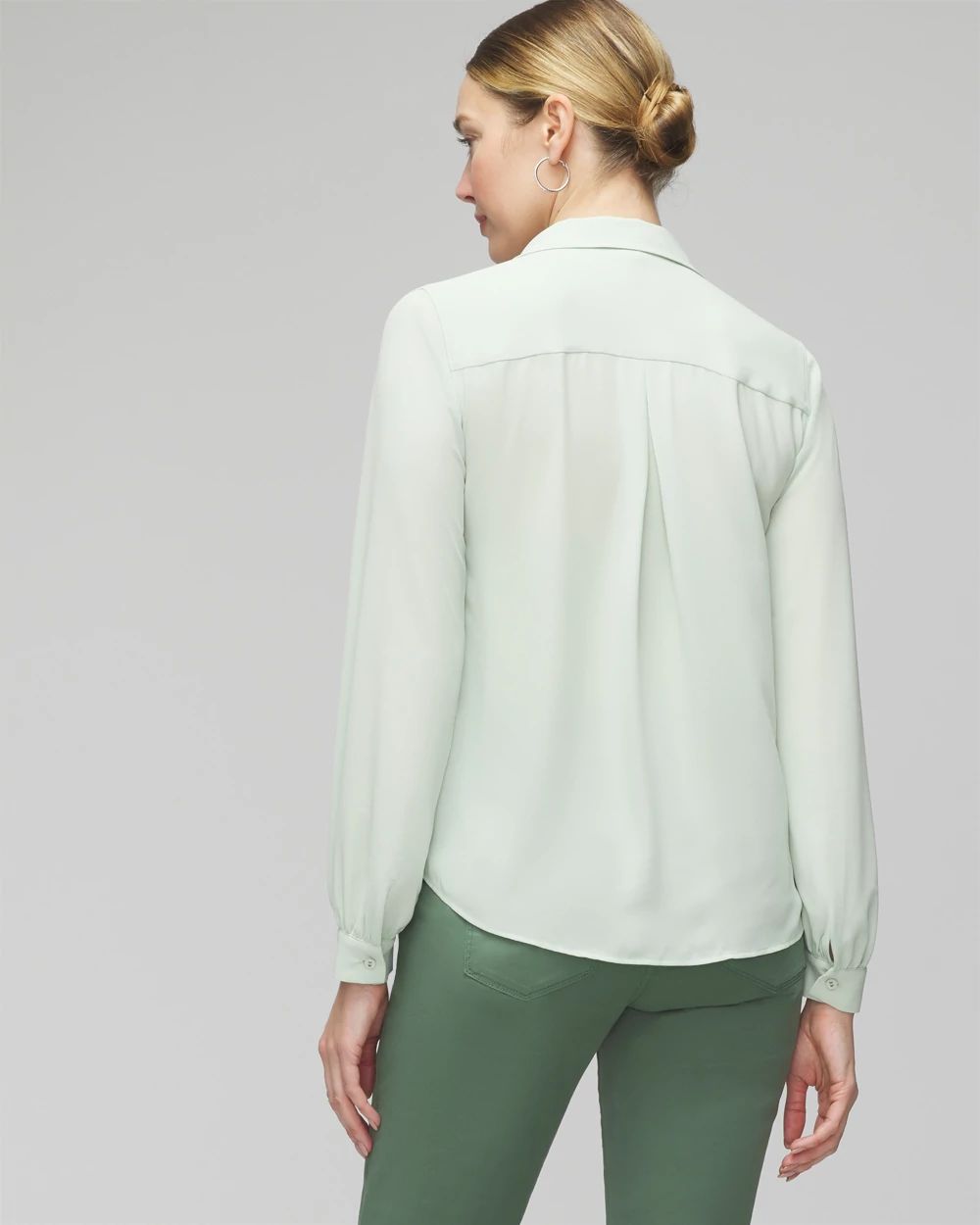 Petite Long-Sleeve Soft Shirt click to view larger image.