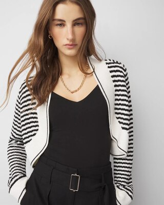 Striped Cocoon Sweater click to view larger image.