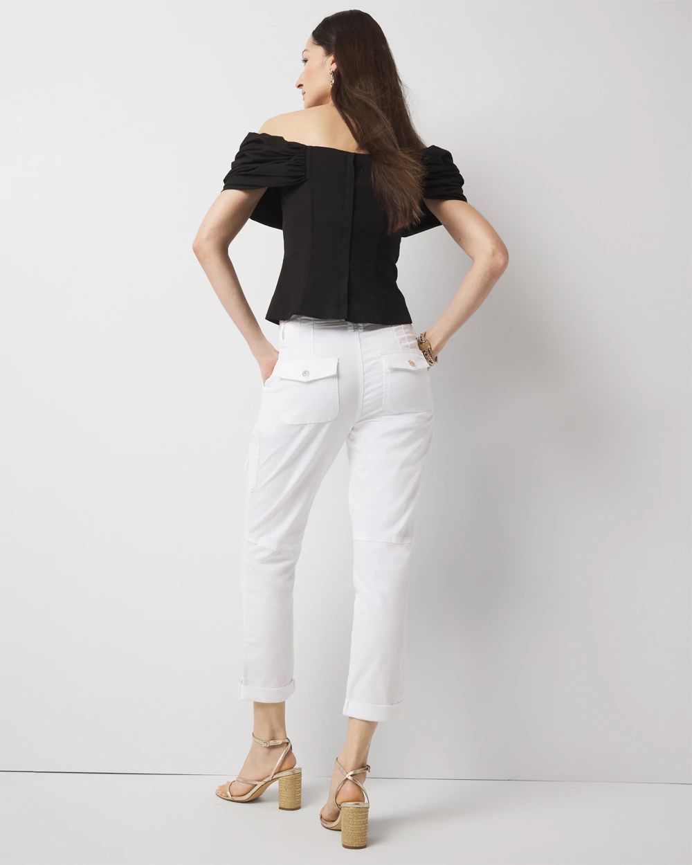 Petite Mid-Rise Pret-A-Pedi Straight Cropped Pants