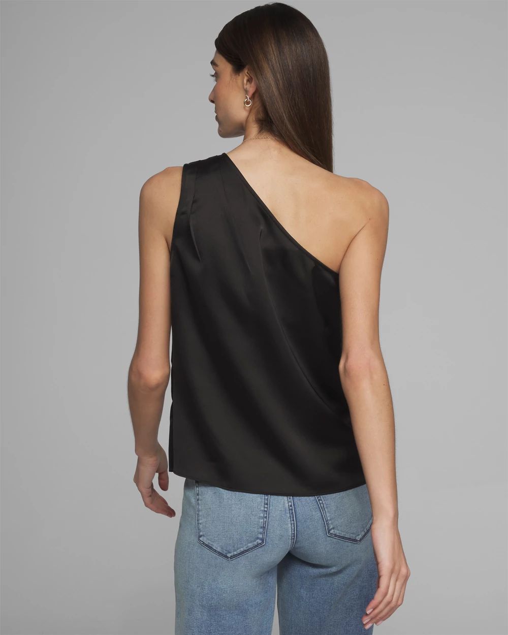 Outlet WHBM One Shoulder Blouse click to view larger image.