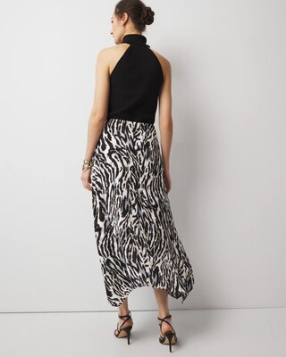 Petite Leopard Midi Skirt click to view larger image.