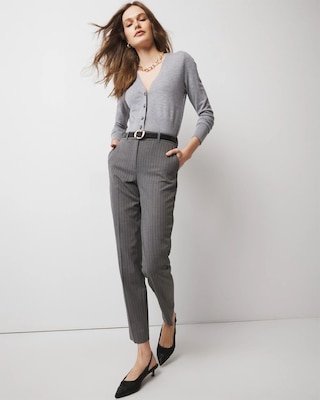WHBM® Elle Slim Ankle in Pinstripe