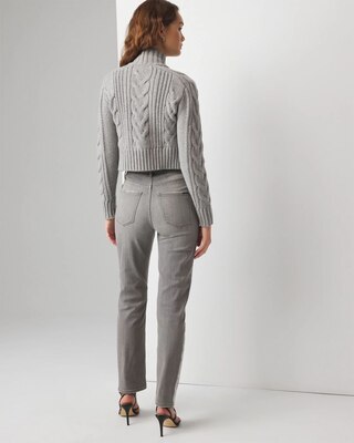 Foil Stripe Straight Jeans click to view larger image.