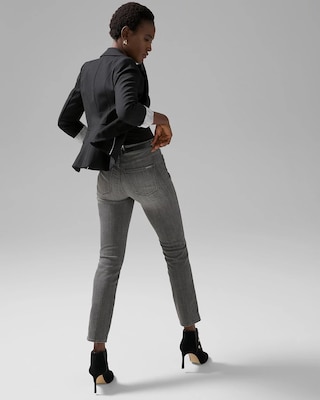 High-Rise Straight Jeans