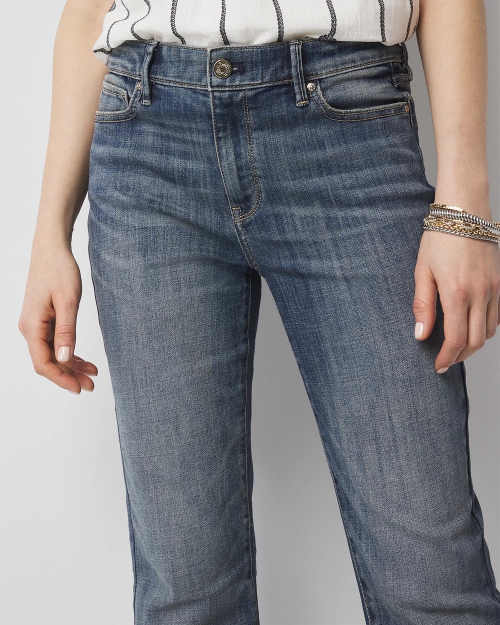 Curvy Mid-Rise Bootcut Jeans