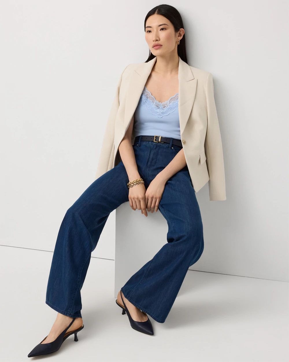 WHBM FORME™ Lace Trim Cami