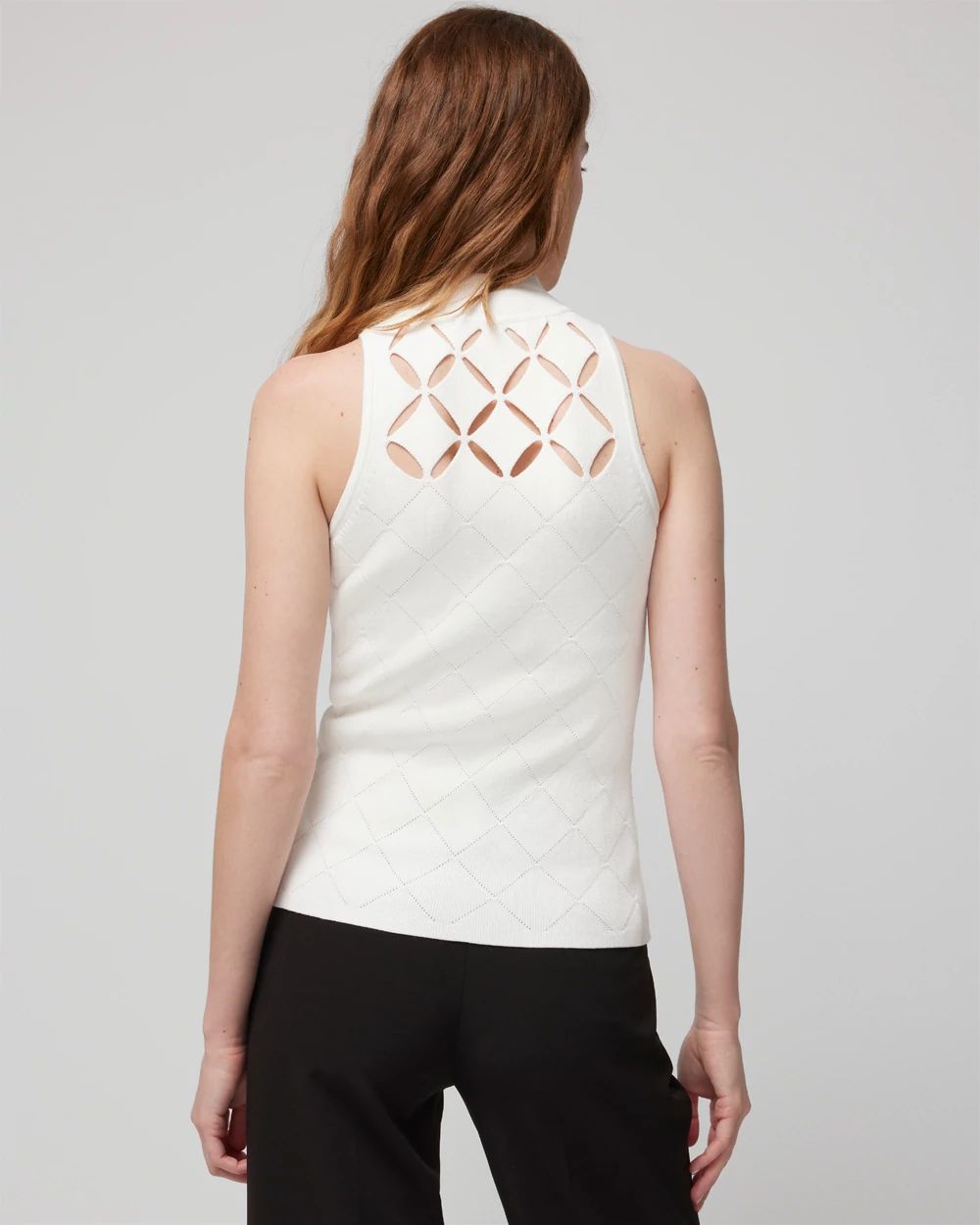 Diamond Cutwork Tank