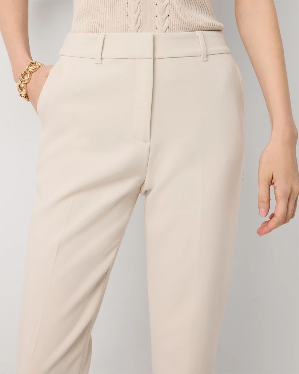 High-Rise Elle Slim Ankle Pant