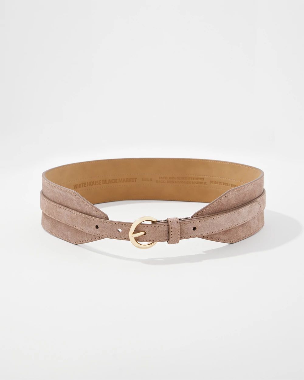 Faux Suede Wide Belt