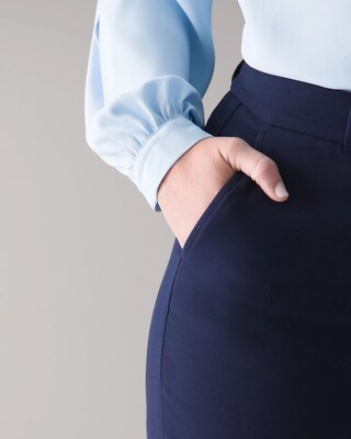 WHBM® Elle Slim Ankle Comfort Stretch Pants click to view larger image.