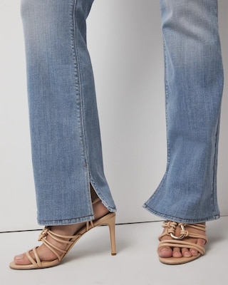 High-Rise Slit Hem Bootcut Jean click to view larger image.
