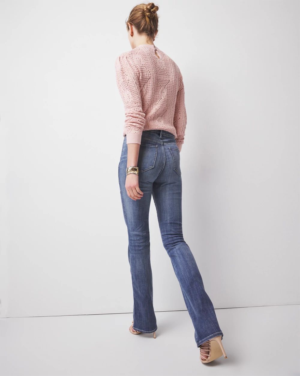 Petite High-Rise Everyday Soft Denim™ Skinny Flare Jeans