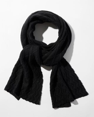 Rhinestone Patterned Scarf
