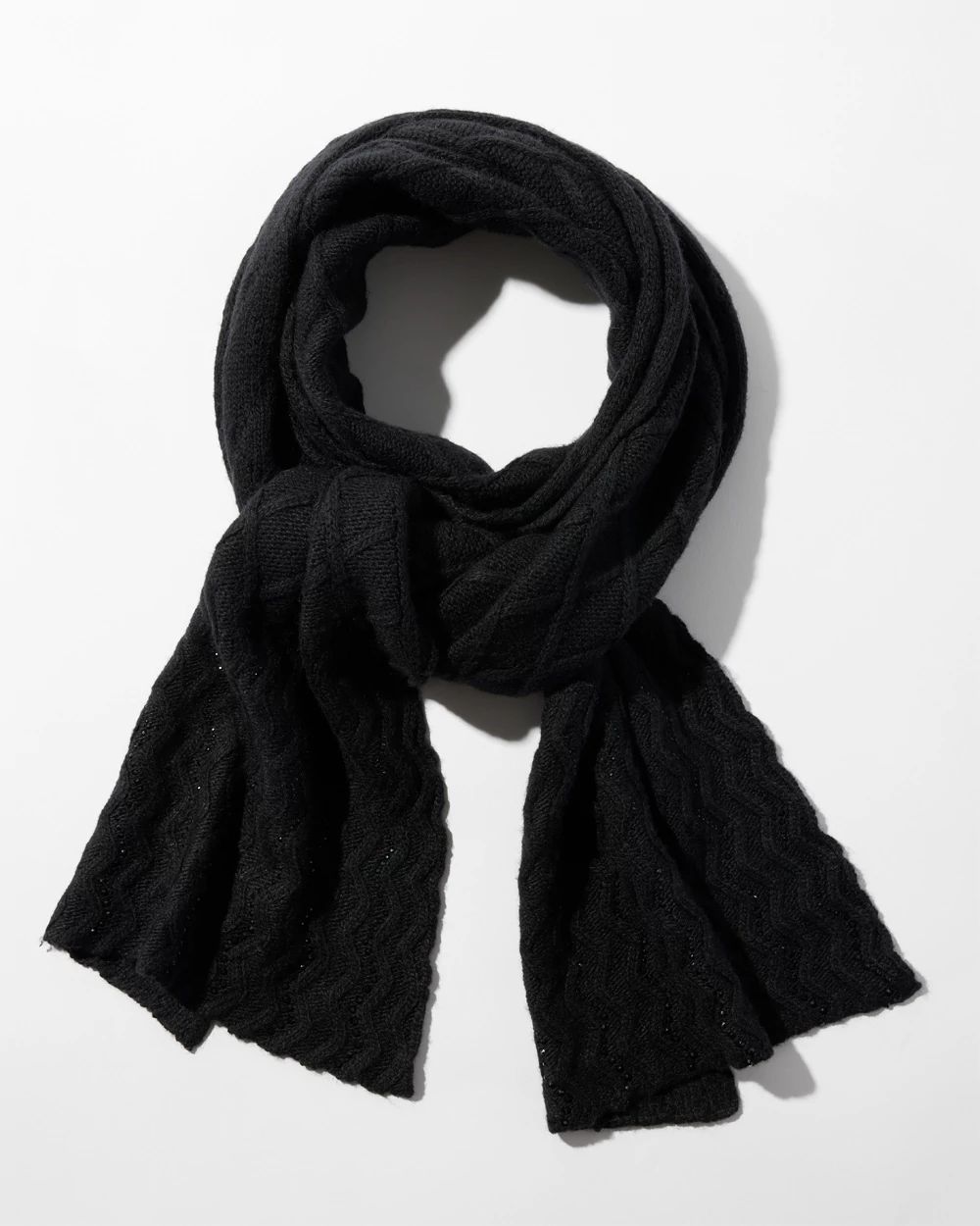 Rhinestone Patterned Scarf