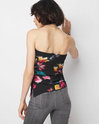 Printed Crepe Bustier click to view larger image.