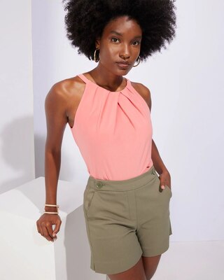 Outlet WHBM Pleated Halter Top