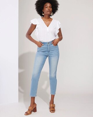 Outlet WHBM High-Rise Essential Slimmer™ Straight Jeans