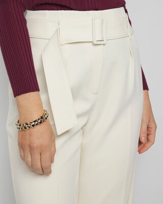 WHBM® Belted Luna Wide Leg Trousers click to view larger image.