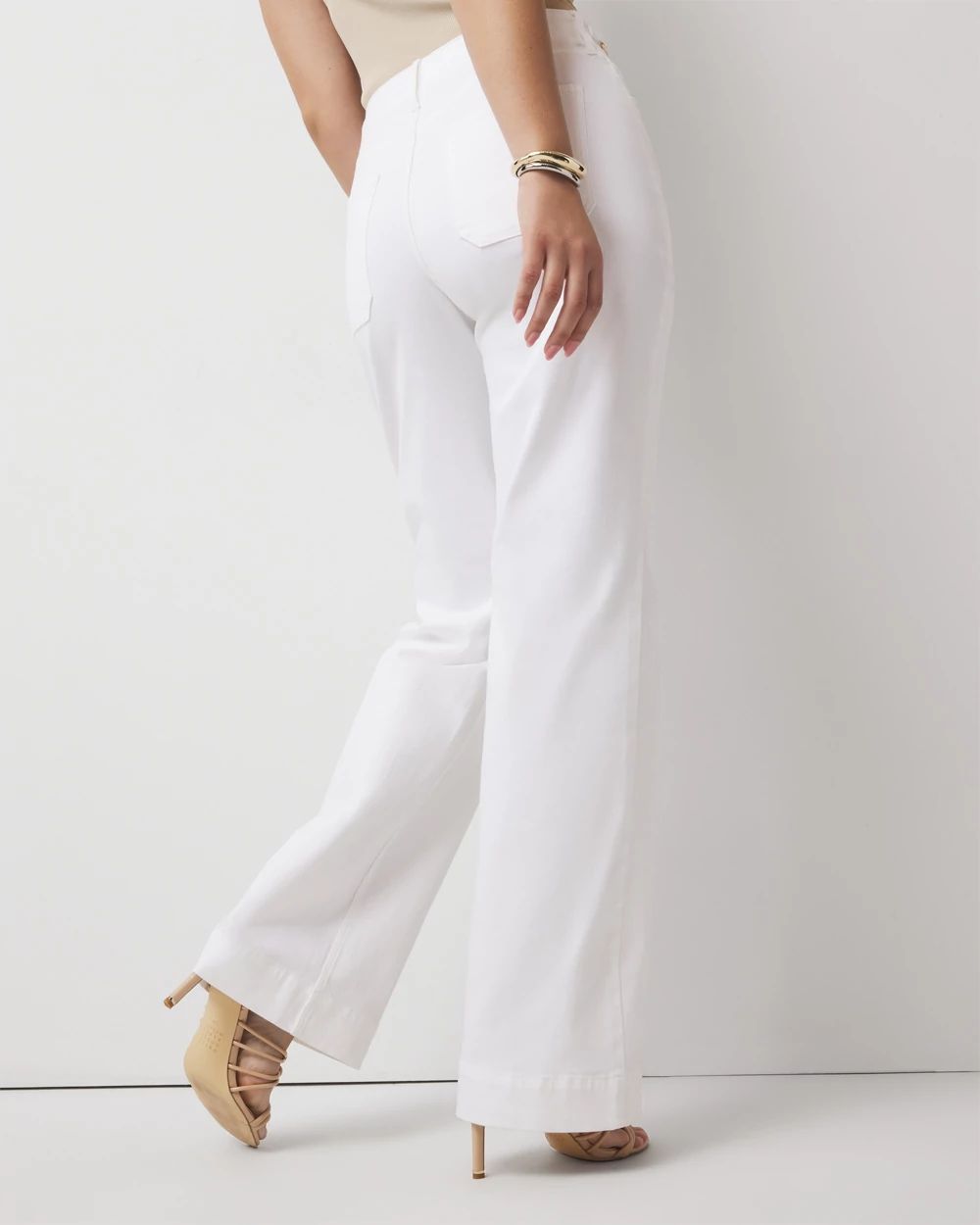 Curvy High-Rise Novelty Chain Trouser Jean