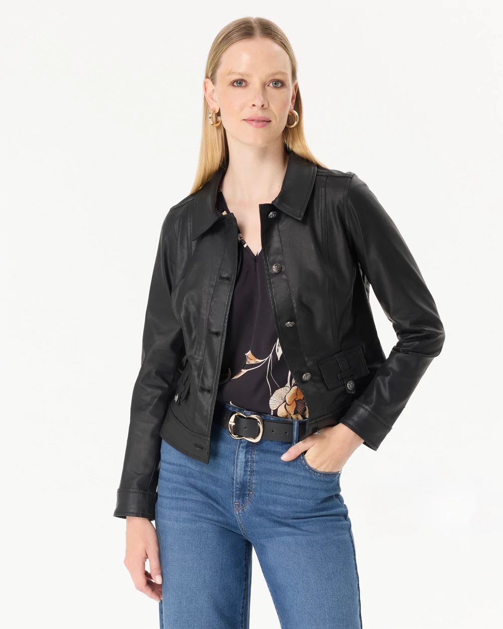 Coated Trucker Jacket