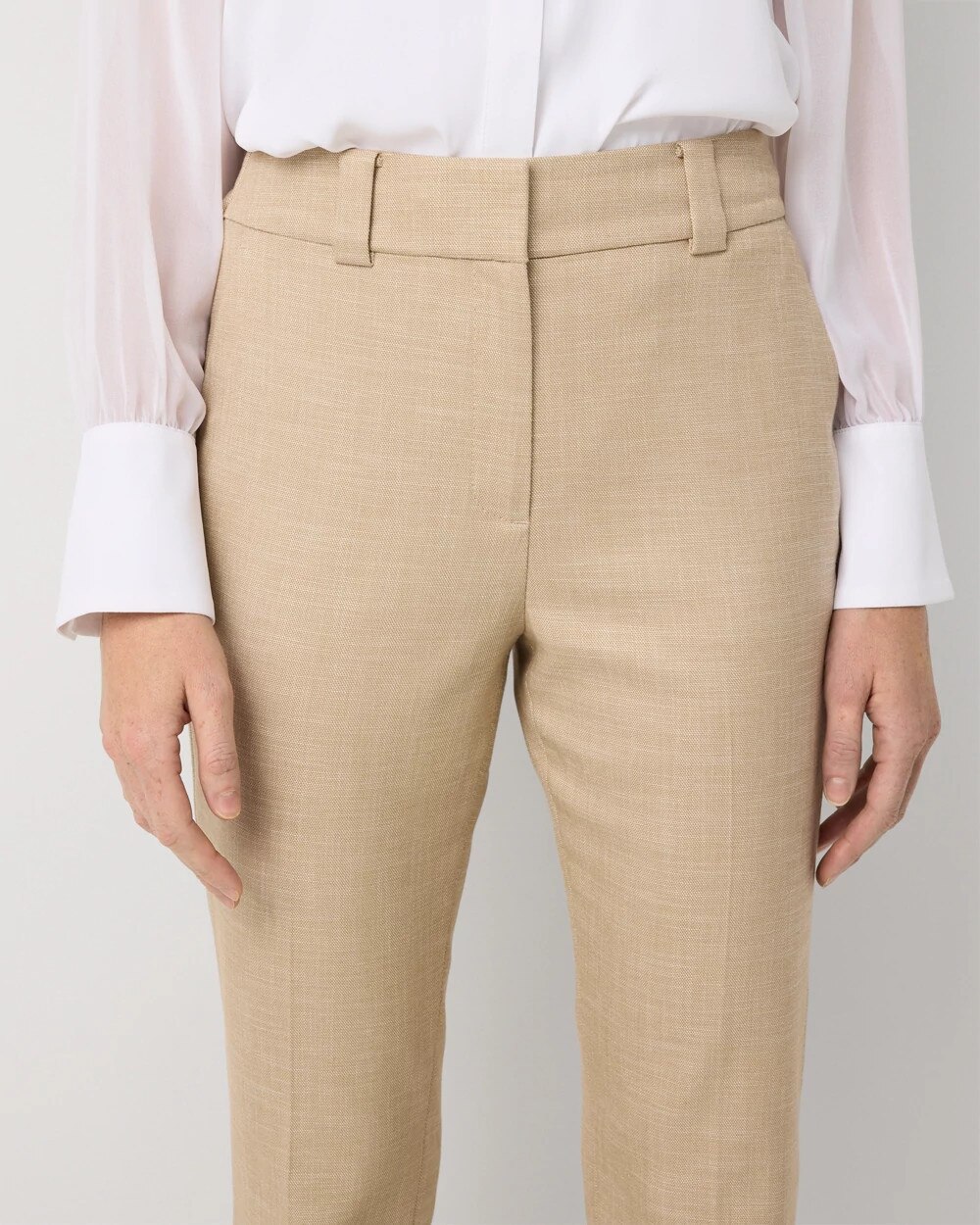 Petite Crosshatch High-Rise Blake Bootcut Pant - image 3