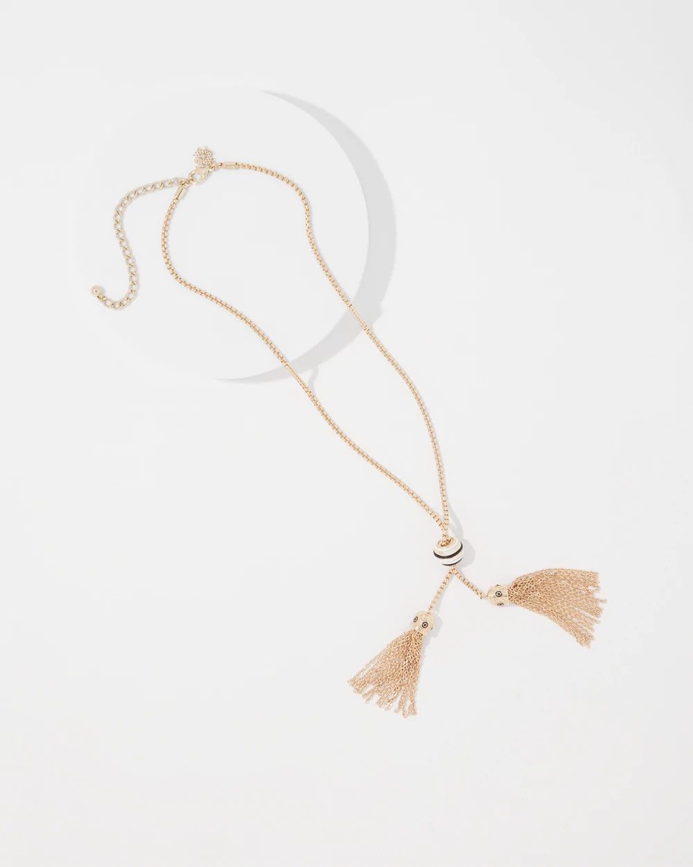 Chain Necklace with Tassels click to view larger image.