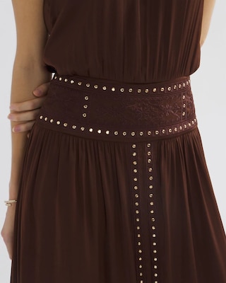 Petite Halter Studded Midi click to view larger image.