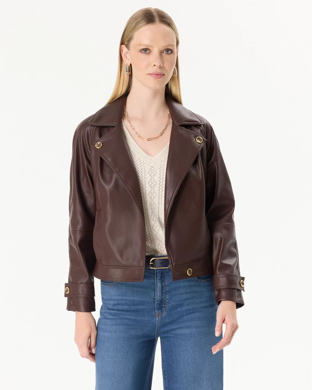 Faux Leather Jacket