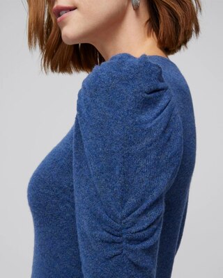 Puff Sleeve V-Neck Pull Over
